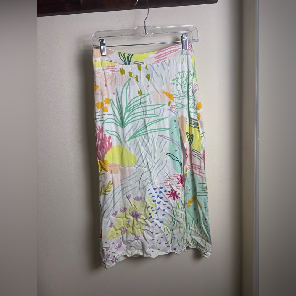 SHEIN colorful patterned midi skirt - S
